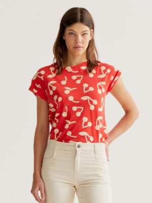 Compañía Fantástica - Camiseta Guinda m//c