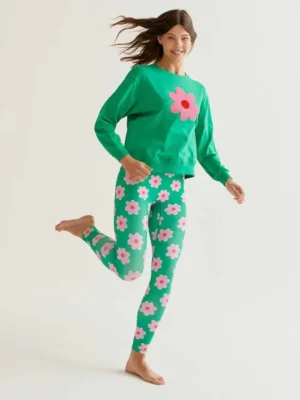 Compañía Fantástica - Sudadera Flor verde 3