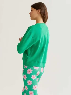 Compañía Fantástica - Sudadera Flor verde 4